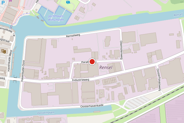 Brandweer-melding op Parallelweg, Winschoten op 23 mei, kaart-overzicht