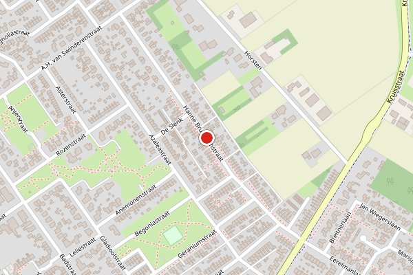Brandweer-melding op Hanne Bruininghstraat, Musselkanaal op 31 mei, kaart-overzicht