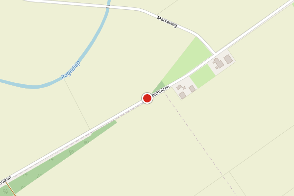 Brandweer-melding op Vledderhuizen, Onstwedde op 29 mei, kaart-overzicht