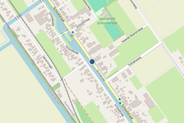 Politie-melding op Schoolstraat, Musselkanaal op 28 mei, kaart-overzicht