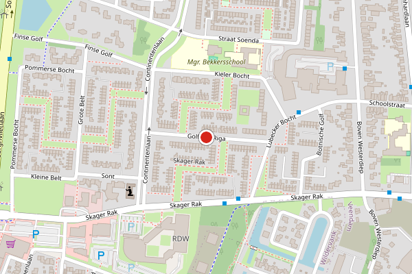 Brandweer-melding op Golf van Riga, Veendam op 29 mei, kaart-overzicht