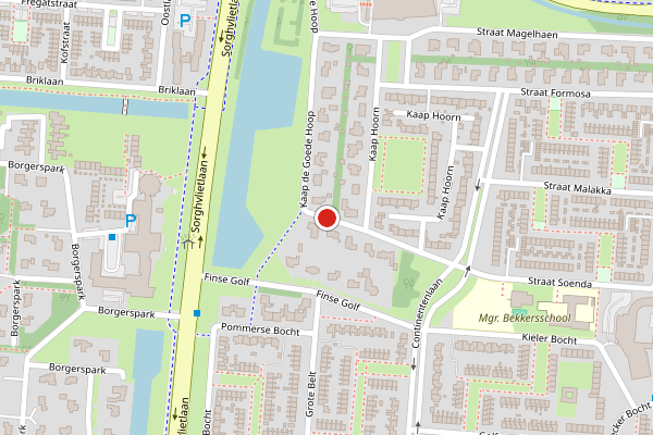 Brandweer-melding op Kaap de Goede Hoop, Veendam op 20 mei, kaart-overzicht