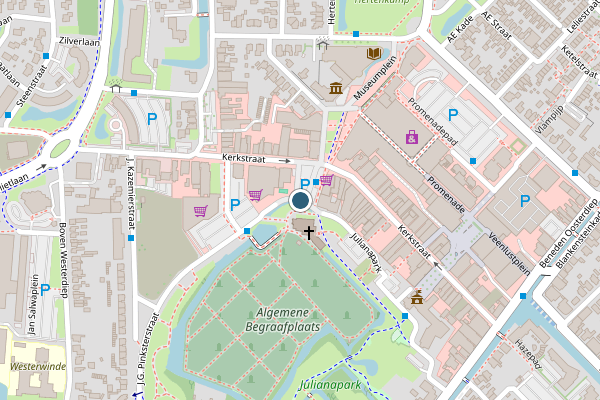 Politie-melding op J.G. Pinksterstraat, Veendam op 19 mei, kaart-overzicht