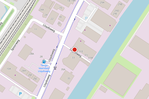 Brandweer-melding op Lloydsweg, Veendam op 6 mei, kaart-overzicht