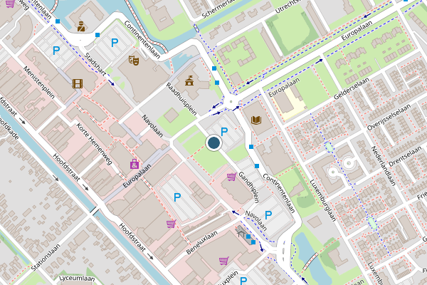 Politie-melding op Gen. Maczekplein, Stadskanaal op 5 mei, kaart-overzicht