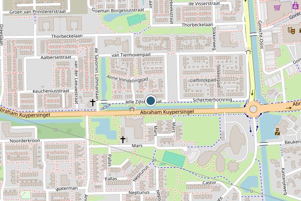 Politie-melding op Jelle Zijlstrastraat, Hoogezand op 7 mei, kaart-overzicht