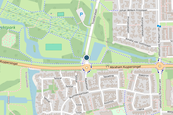 Politie-melding op Troelstralaan, Hoogezand op 14 april, kaart-overzicht