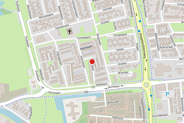 Brandweer-melding op Vlamoven, Delfzijl op 29 april, kaart-overzicht