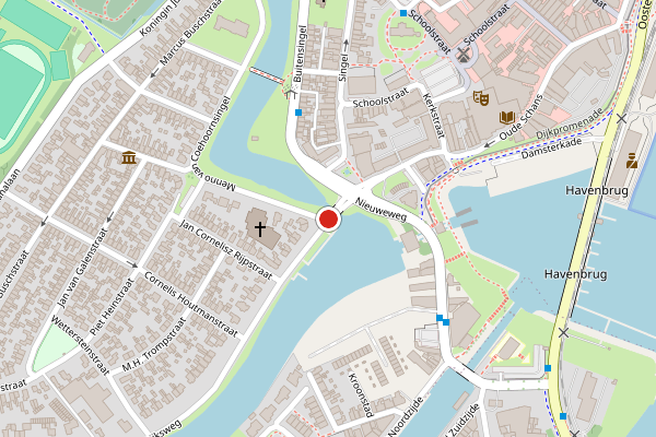 Brandweer-melding op Rijksweg, Delfzijl op 18 april, kaart-overzicht
