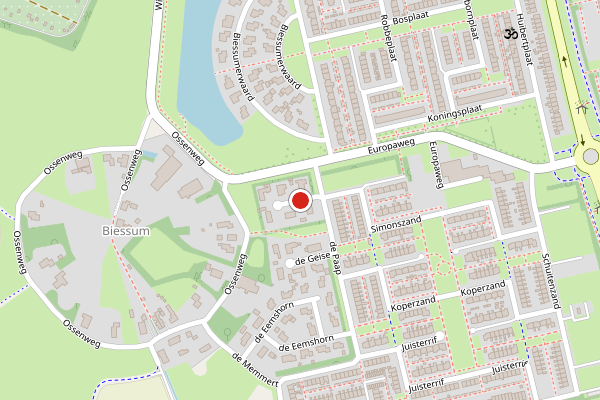 Brandweer-melding op de Meeuwenstaart, Delfzijl op 4 april, kaart-overzicht