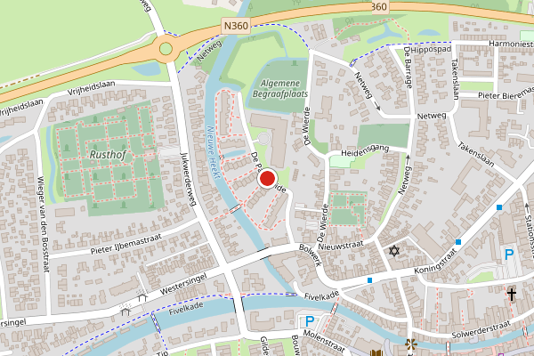 Brandweer-melding op De Paasweide, Appingedam op 12 februari, kaart-overzicht