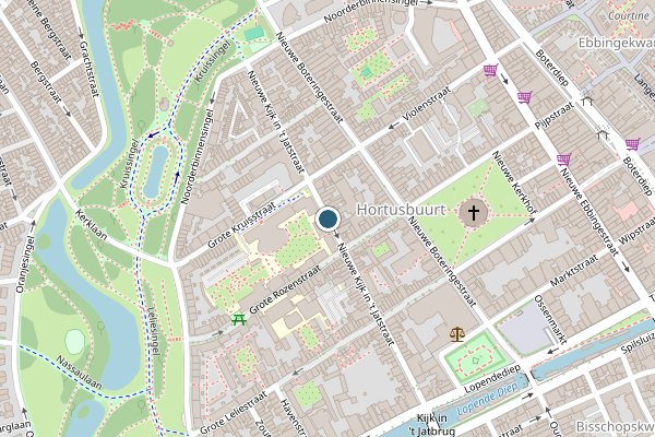 Politie-melding op Nieuwe Kijk in 't Jatstraat, Groningen op 2 juni, kaart-overzicht