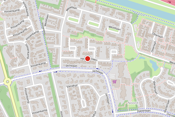 Brandweer-melding op Hermelijnlaan, Winschoten op 2 juni, kaart-overzicht