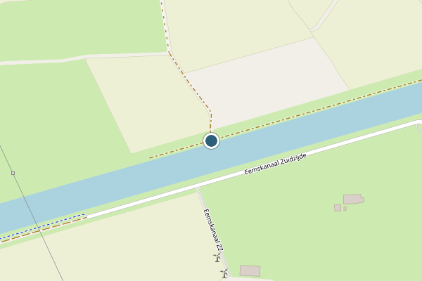 Politie-melding op Eemskanaal NZ, Appingedam op 5 juni, kaart-overzicht