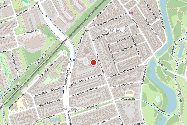 Brandweer-melding op Albertine Agnesstraat, Groningen op 8 juni, kaart-overzicht