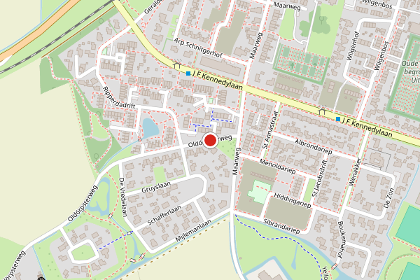 Brandweer-melding op Oldorpsterweg, Uithuizen op 9 juni, kaart-overzicht