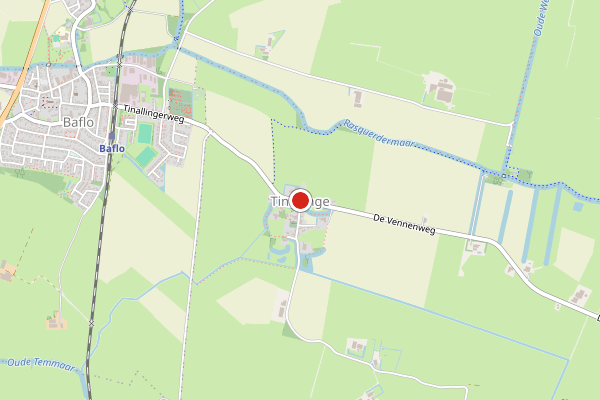 Brandweer-melding op rsterweg, Tinallinge op 11 juni, kaart-overzicht