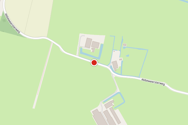 Brandweer-melding op Abbeweersterweg, Tinallinge op 11 juni, kaart-overzicht
