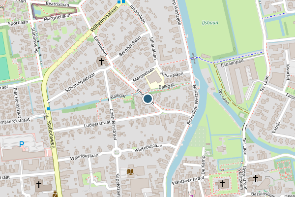 Politie-melding op Emmalaan, Bedum op 13 juni, kaart-overzicht