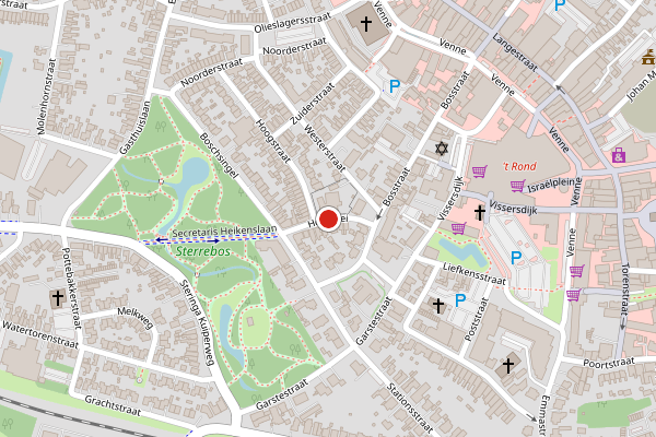 Brandweer-melding op Hoogklei, Winschoten op 14 juni, kaart-overzicht