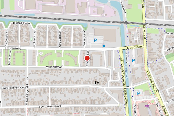 Brandweer-melding op Reviusstraat, Hoogezand op 14 juni, kaart-overzicht