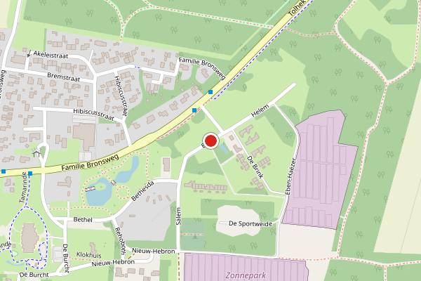 Brandweer-melding op Bethel, Wagenborgen op 16 juni, kaart-overzicht