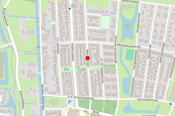 Brandweer-melding op Minervastraat, Veendam op 16 juni, kaart-overzicht