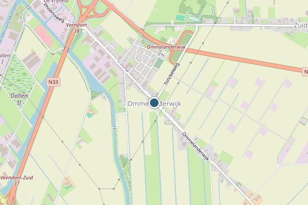 Politie-melding op Veendam, Ommelanderwijk op 18 juni, kaart-overzicht