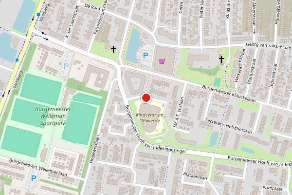 Brandweer-melding op Wethouder Olthoflaan, Appingedam op 18 juni, kaart-overzicht