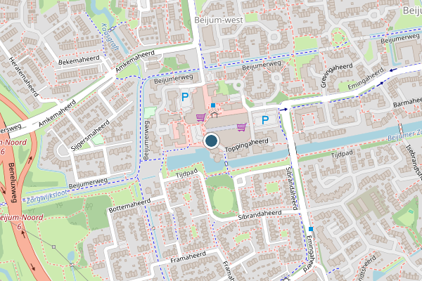 Politie-melding op Stoepemaheerd, Groningen op 18 juni, kaart-overzicht