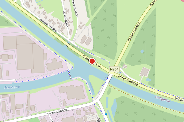Brandweer-melding op Oude Rijksweg, Scheemda op 18 juni, kaart-overzicht