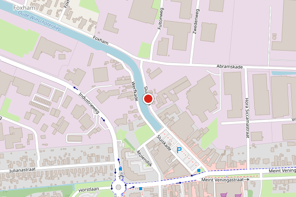 Brandweer-melding op Sluiskade, Hoogezand op 20 juni, kaart-overzicht