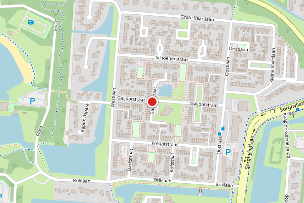 Brandweer-melding op Galjootstraat, Veendam op 20 juni, kaart-overzicht