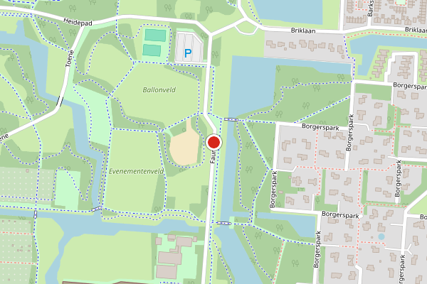 Brandweer-melding op Fauna, Veendam op 20 juni, kaart-overzicht