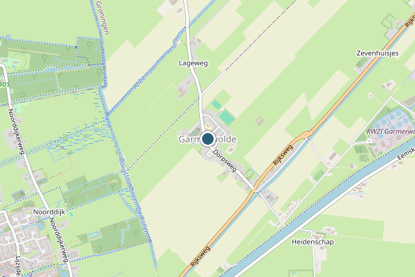 Politie-melding op Garmerwolde op 20 juni, kaart-overzicht