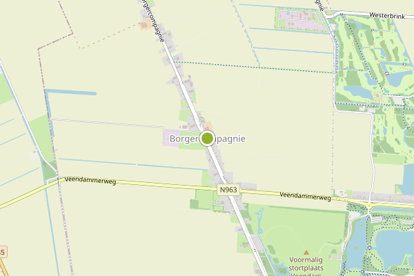 Ambulance-melding op MET, Borgercompagnie op 20 juni, kaart-overzicht
