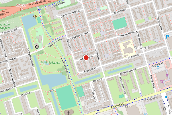 Brandweer-melding op Ribesstraat, Groningen op 22 juni, kaart-overzicht