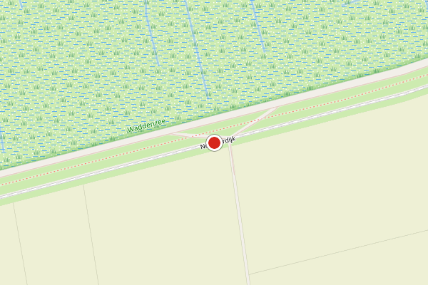 Brandweer-melding op Noorderdijk, Warffum op 23 juni, kaart-overzicht