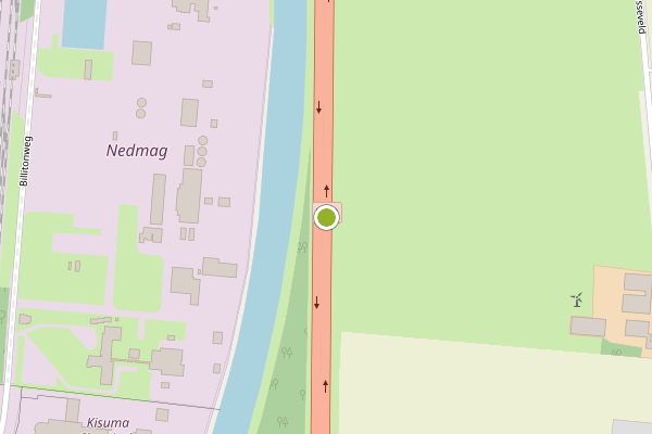 Ambulance-melding op N33, Meeden op 23 juni, kaart-overzicht
