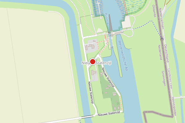 Brandweer-melding op Nieuwe Statenzijl, Drieborg op 24 juni, kaart-overzicht