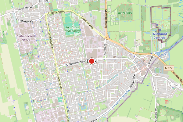 Brandweer-melding op Leek op 24 juni, kaart-overzicht