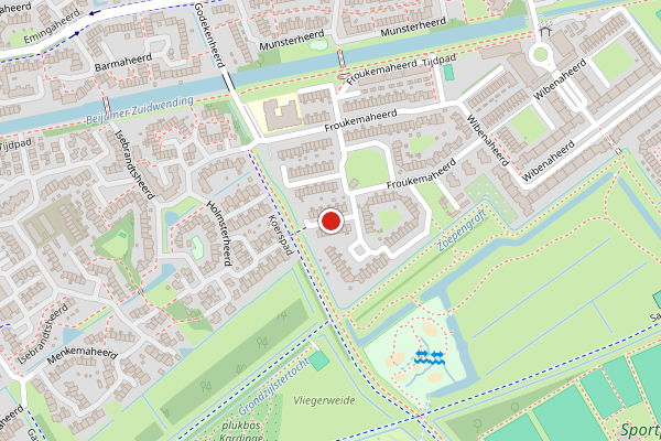 Brandweer-melding op Froukemaheerd, Groningen op 26 juni, kaart-overzicht