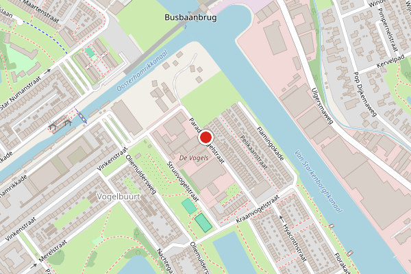 Brandweer-melding op Paradijsvogelstraat, Groningen op 26 juni, kaart-overzicht