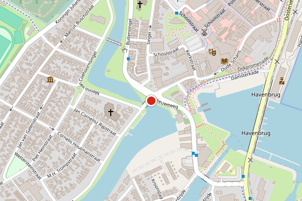 Brandweer-melding op Rijksweg, Delfzijl op 26 juni, kaart-overzicht